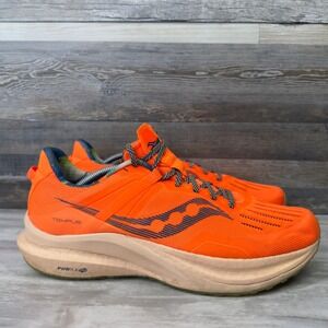 Saucony Tempus Mens Size 12.5 Running Shoes PWRRUN PB Athletic Orange S20720-45